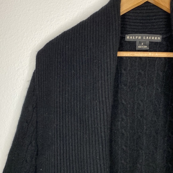 Ralph Lauren Black Label S Cable Knit Cashmere Cardigan - Picture 4 of 10